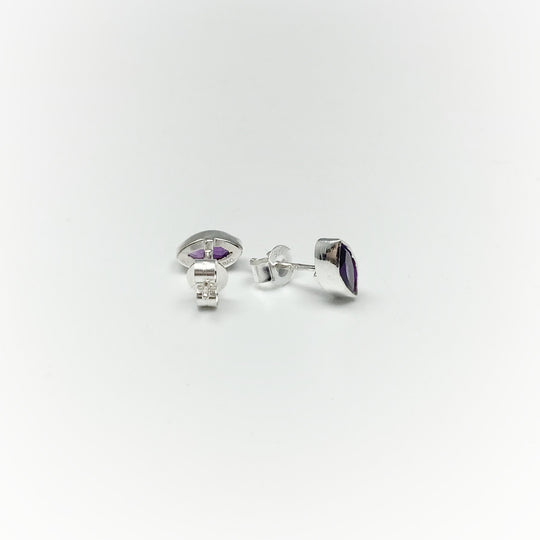 Amethyst Stud Earrings