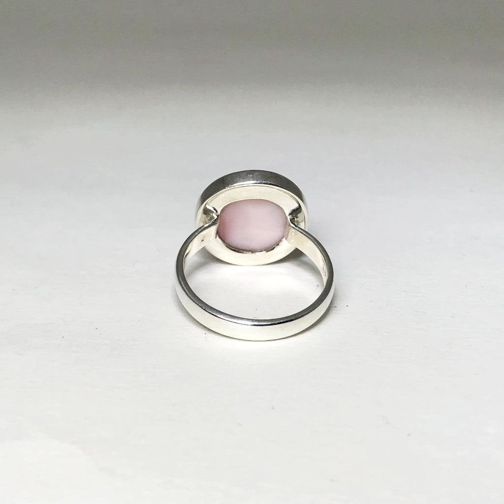 Pink Peruvian Opal Ring