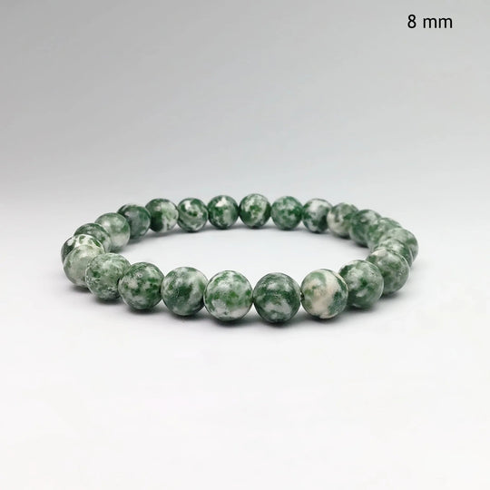 Green Dot Jade Beaded Bracelet