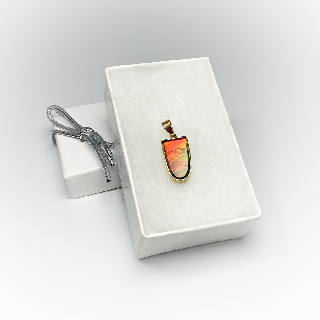 Alberta Ammolite 14K Gold Pendant