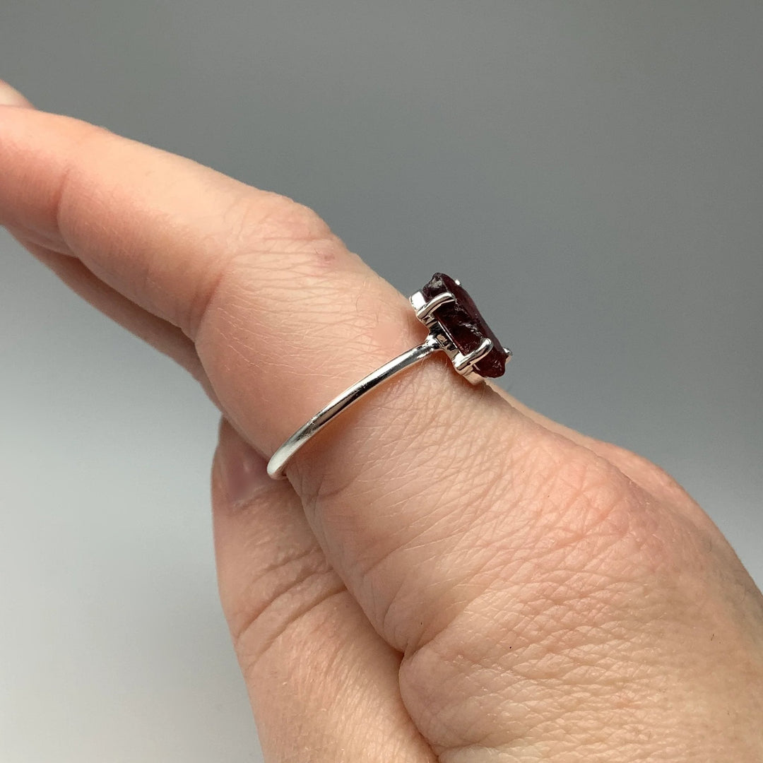 Raw Garnet Ring