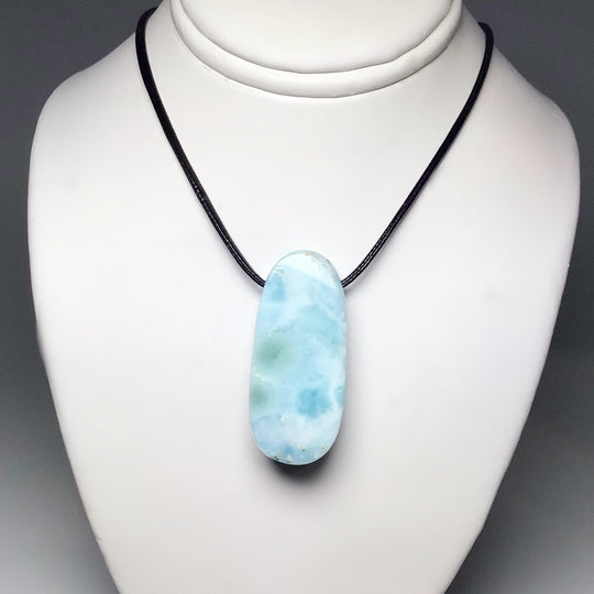 Larimar Drilled Pendant