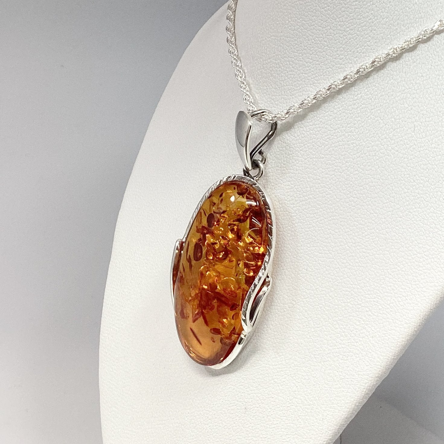 Cognac Amber Pendant