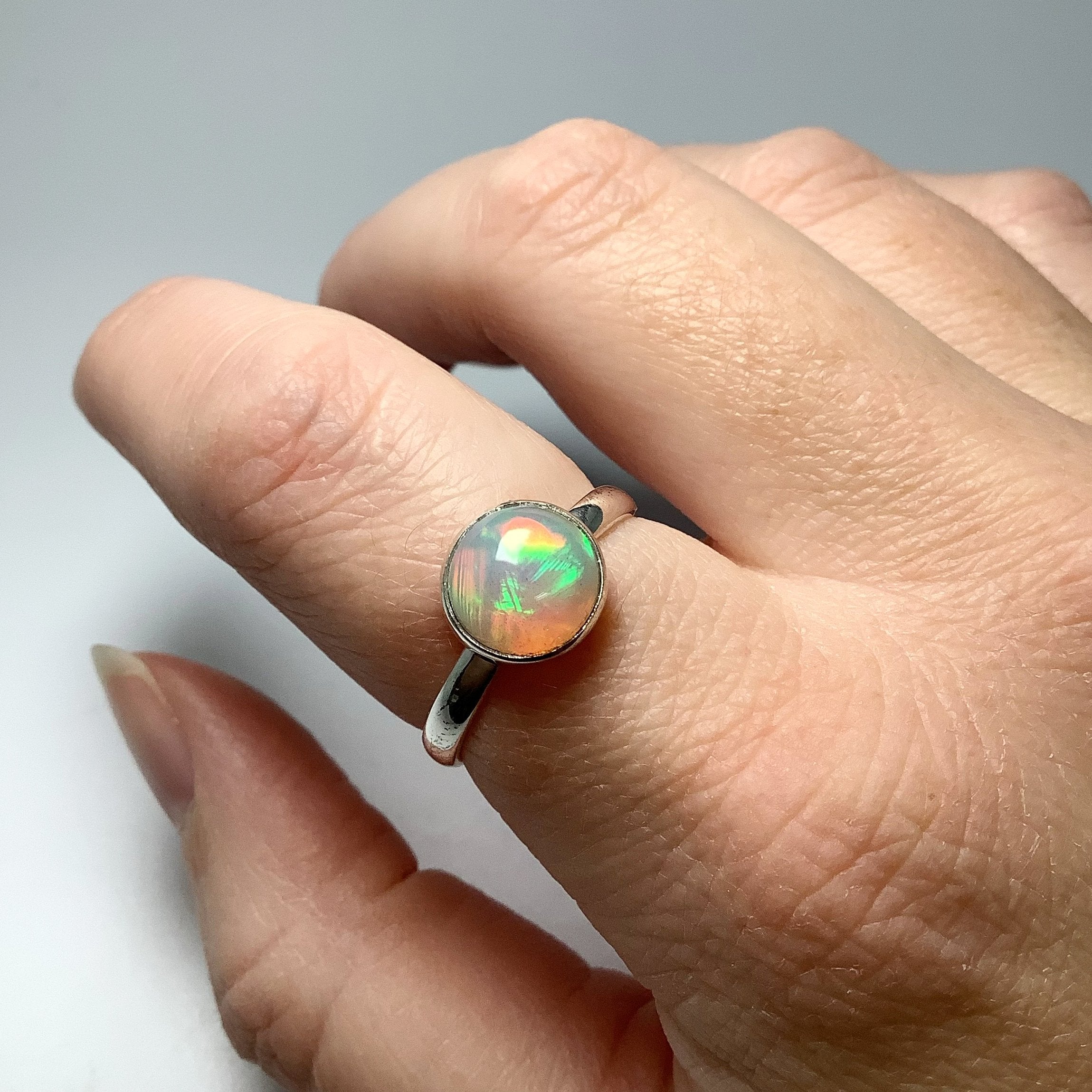 Ethiopian Fire Opal Ring