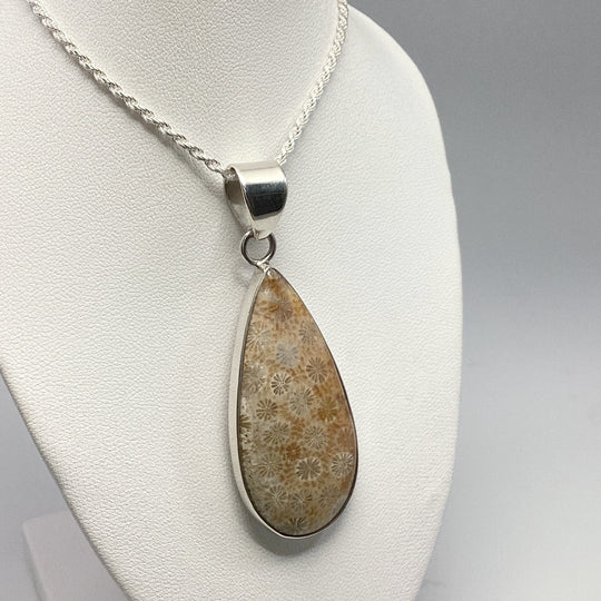 Fossilized Coral Pendant