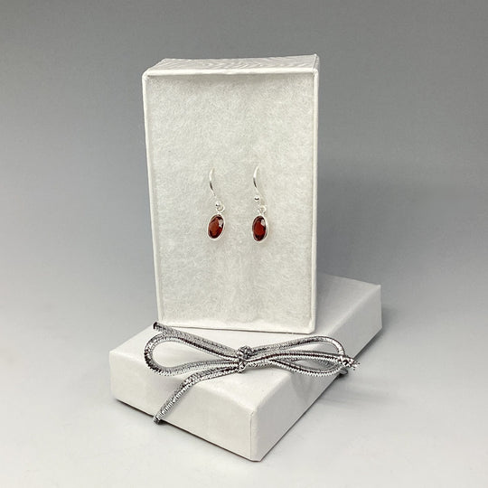 Garnet Dangle Earrings