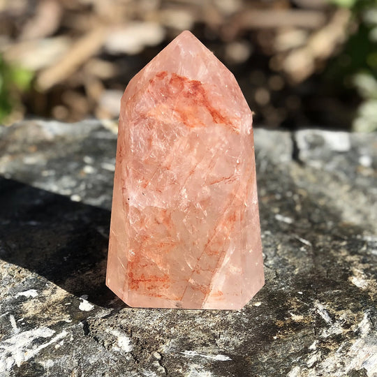 Red Hematoid Quartz Point