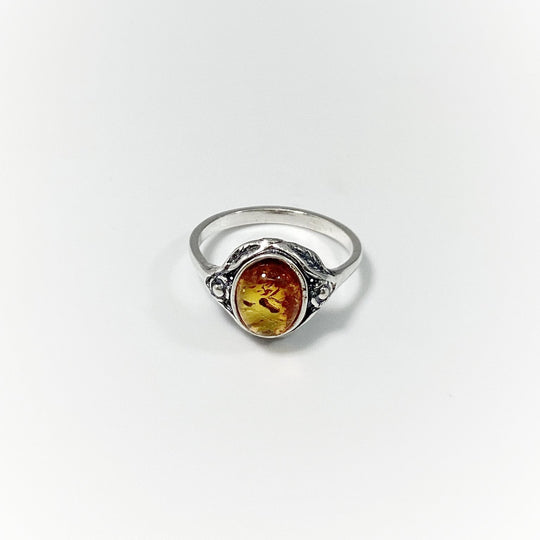 Cognac Amber Ring