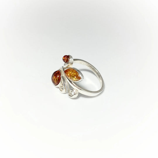 Cognac Amber Ring