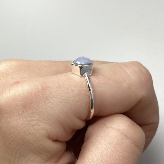 Blue Lace Agate Ring