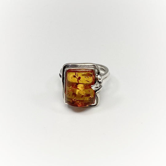 Cognac Amber Ring