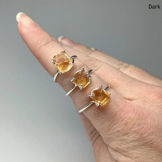 Raw Citrine Ring