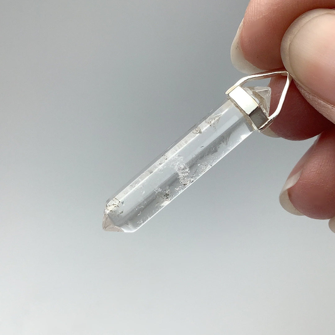 Quartz Double Terminated Point Pendant