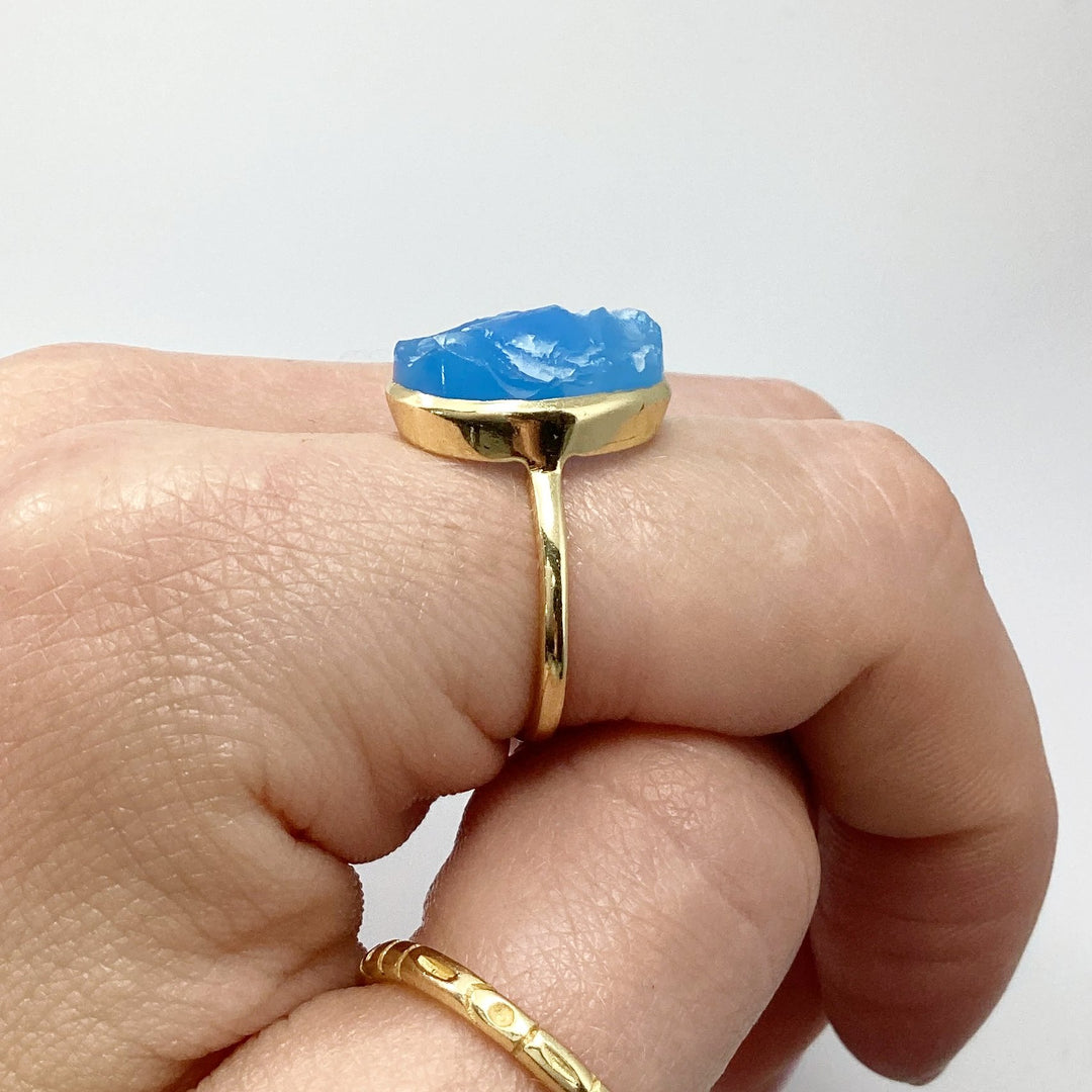 Blue Chalcedony Ring