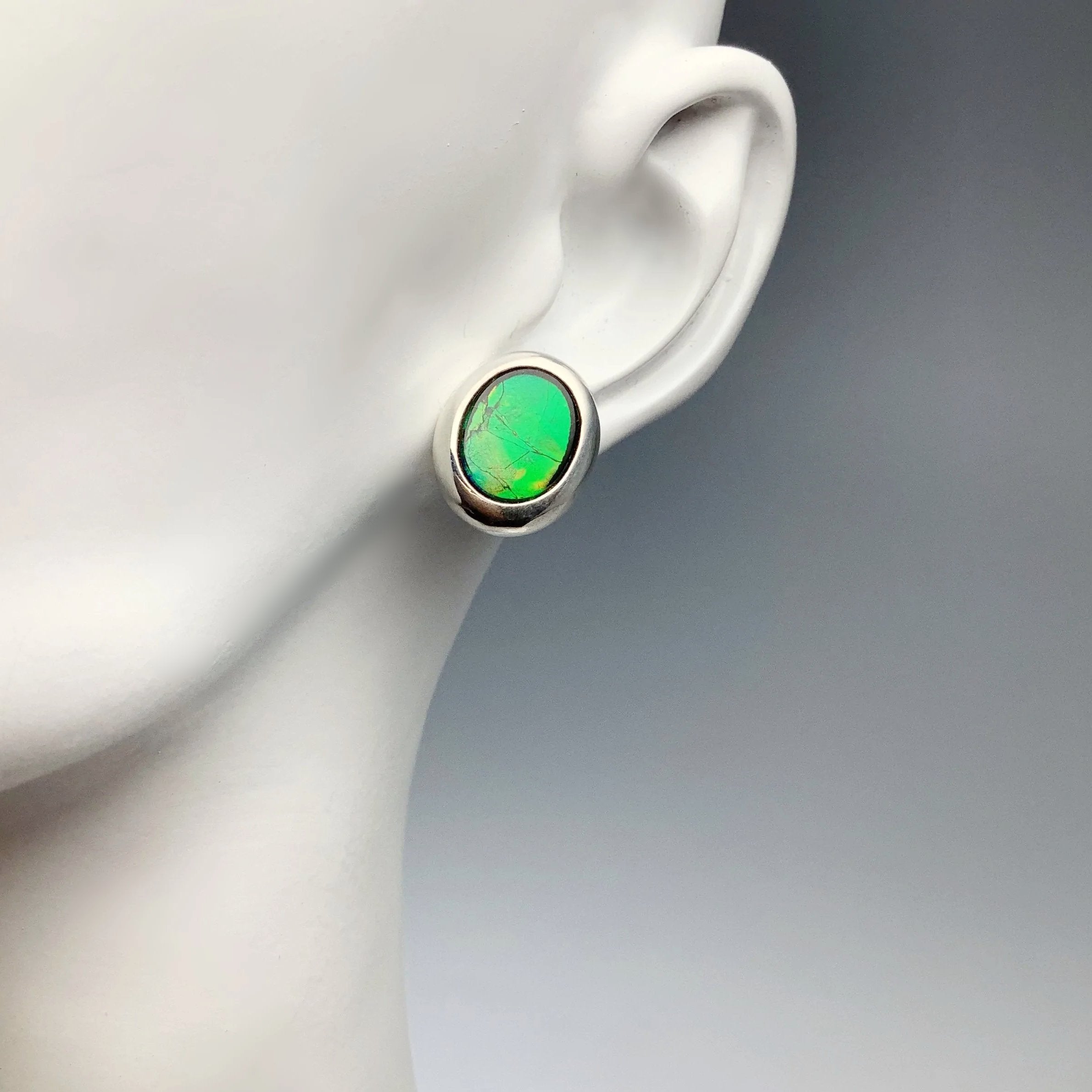 Alberta Ammolite Stud Earrings