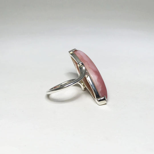 Pink Peruvian Opal Ring