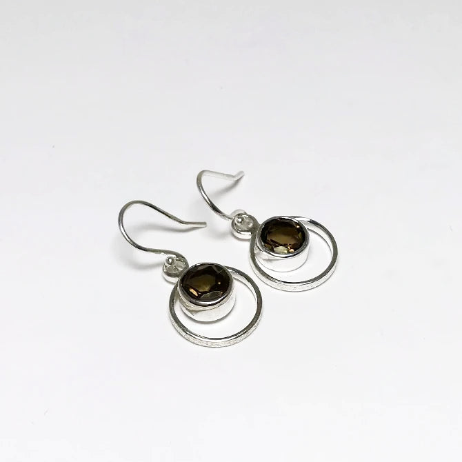 Smoky Quartz Dangle Earrings