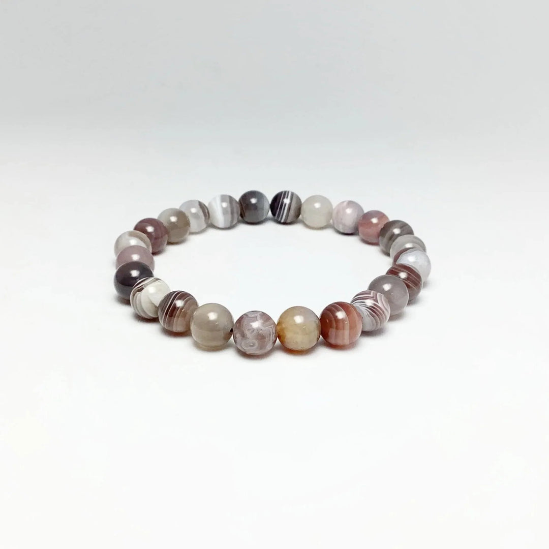 Botswana Agate Beaded Bracelet