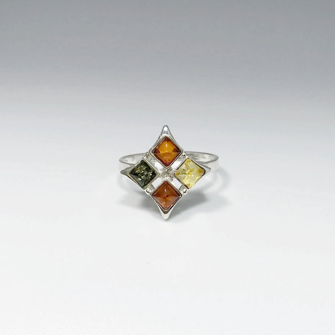 Mixed Amber Ring