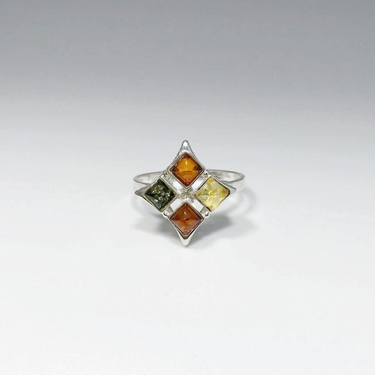 Mixed Amber Ring