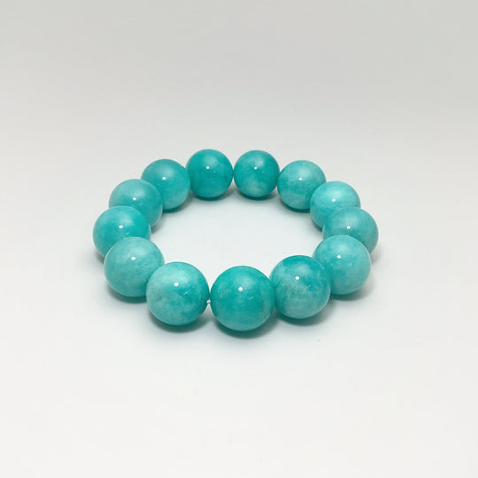 Amazonite Beaded Bracelet - 16mm - High Quality