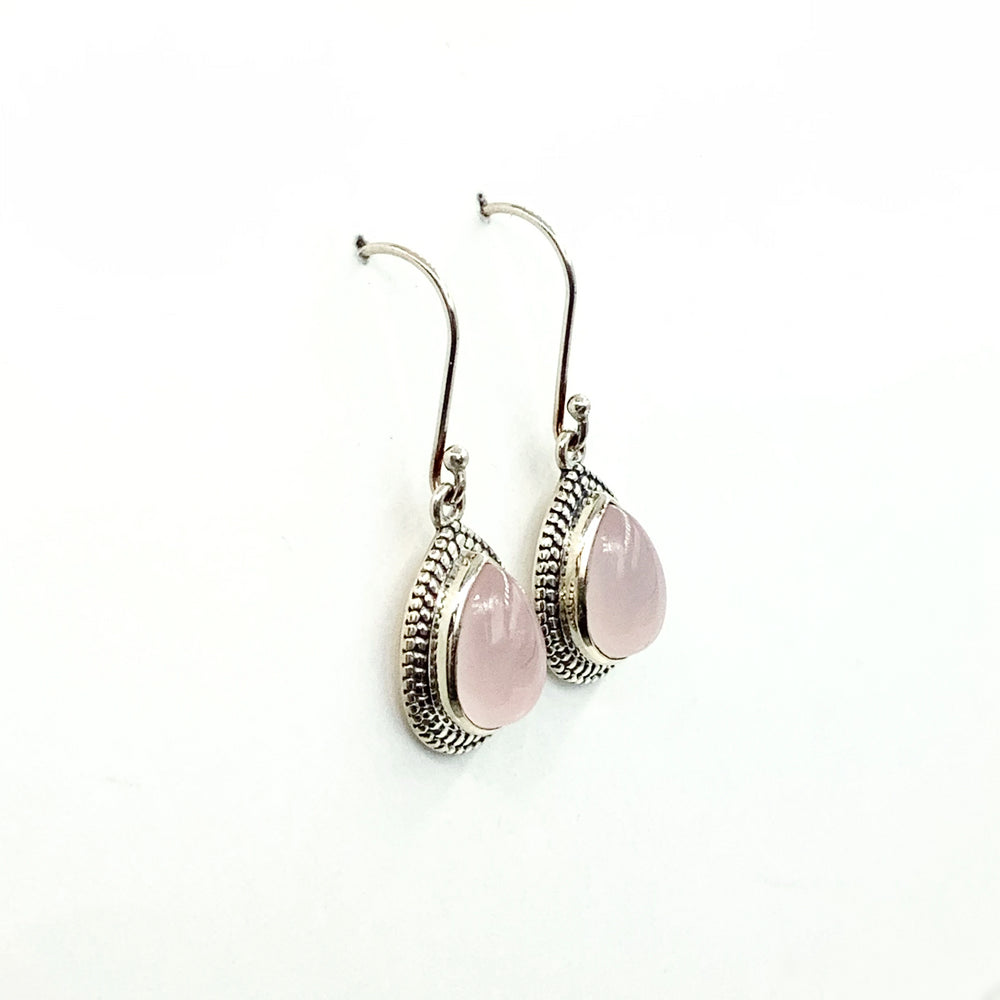 Rose Quartz Dangle Earrings