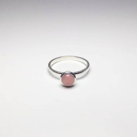 Pink Peruvian Opal Ring