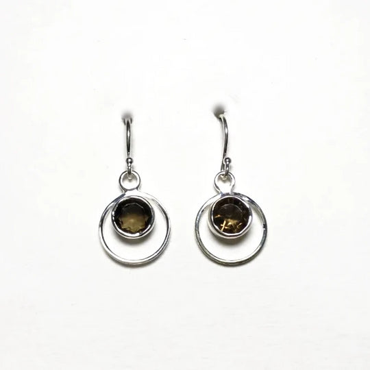 Smoky Quartz Dangle Earrings