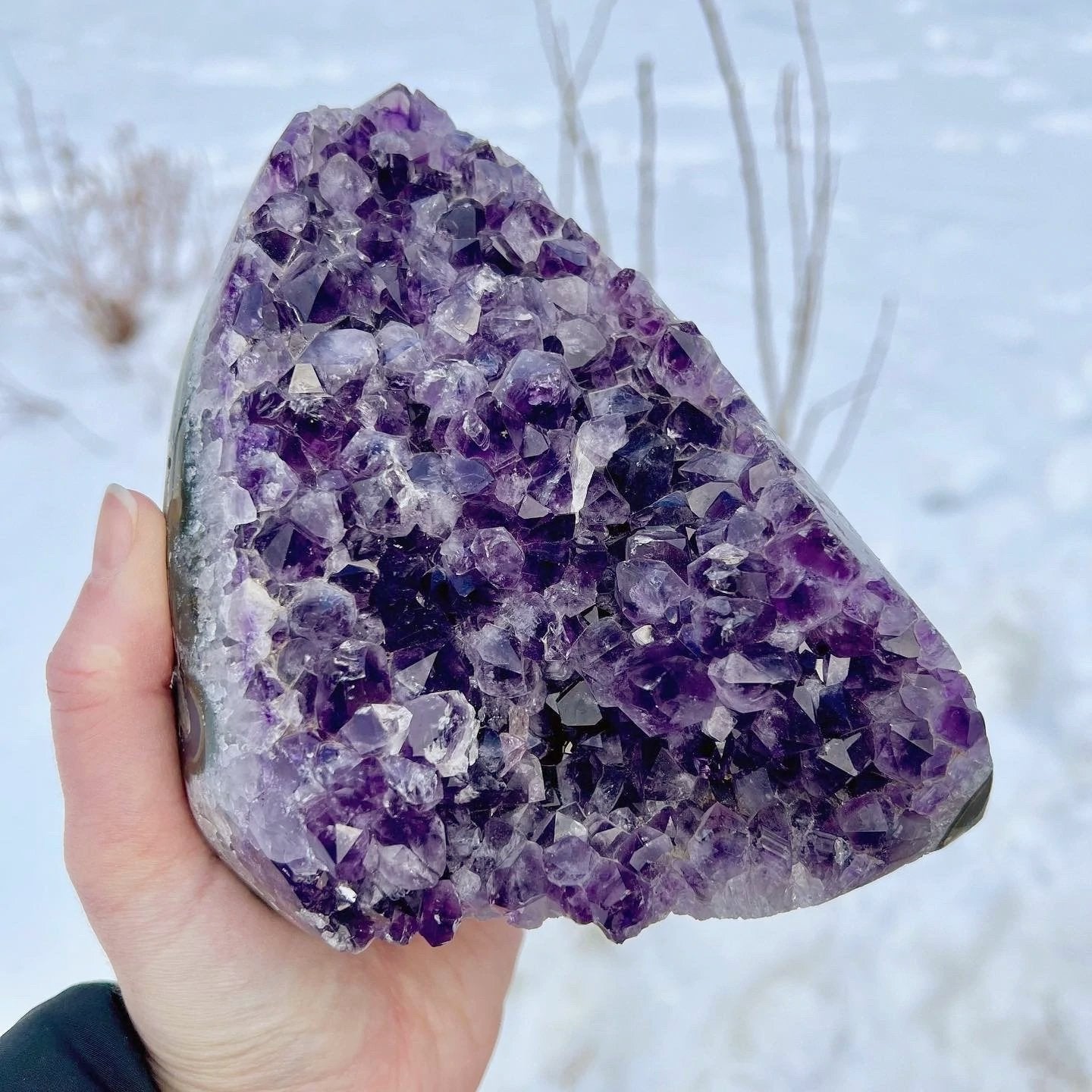 Amethyst Druze Cluster Stand Up