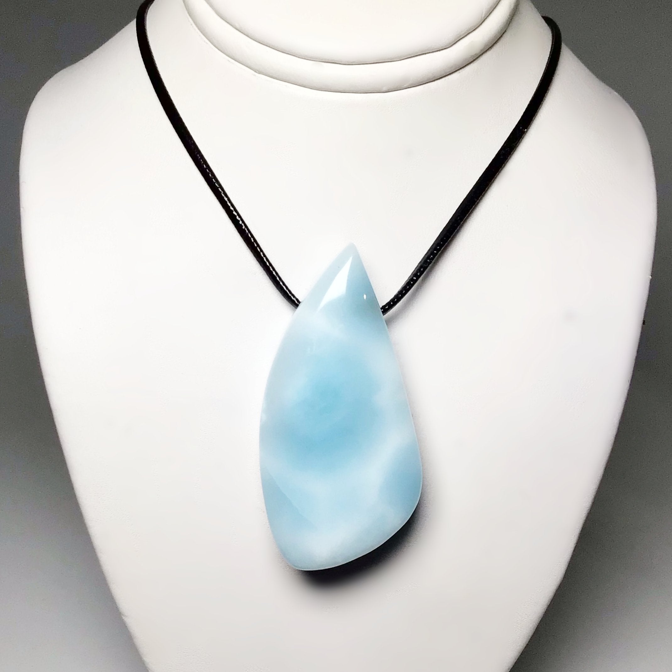 Larimar Drilled Pendant