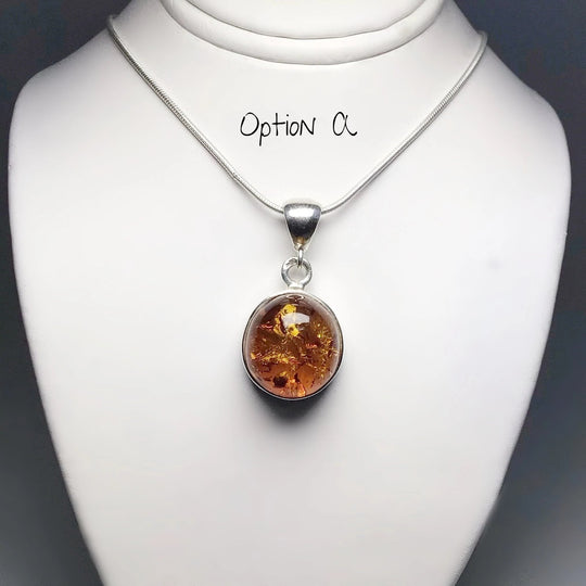 Cognac Amber Pendant