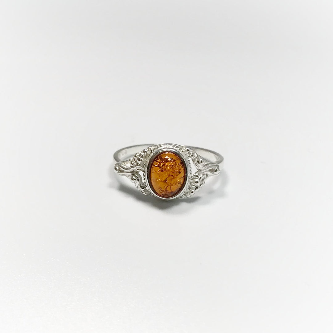 Cognac Amber Ring