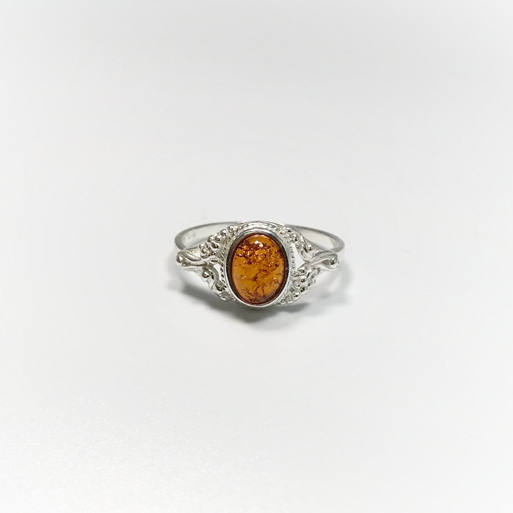 Cognac Amber Ring