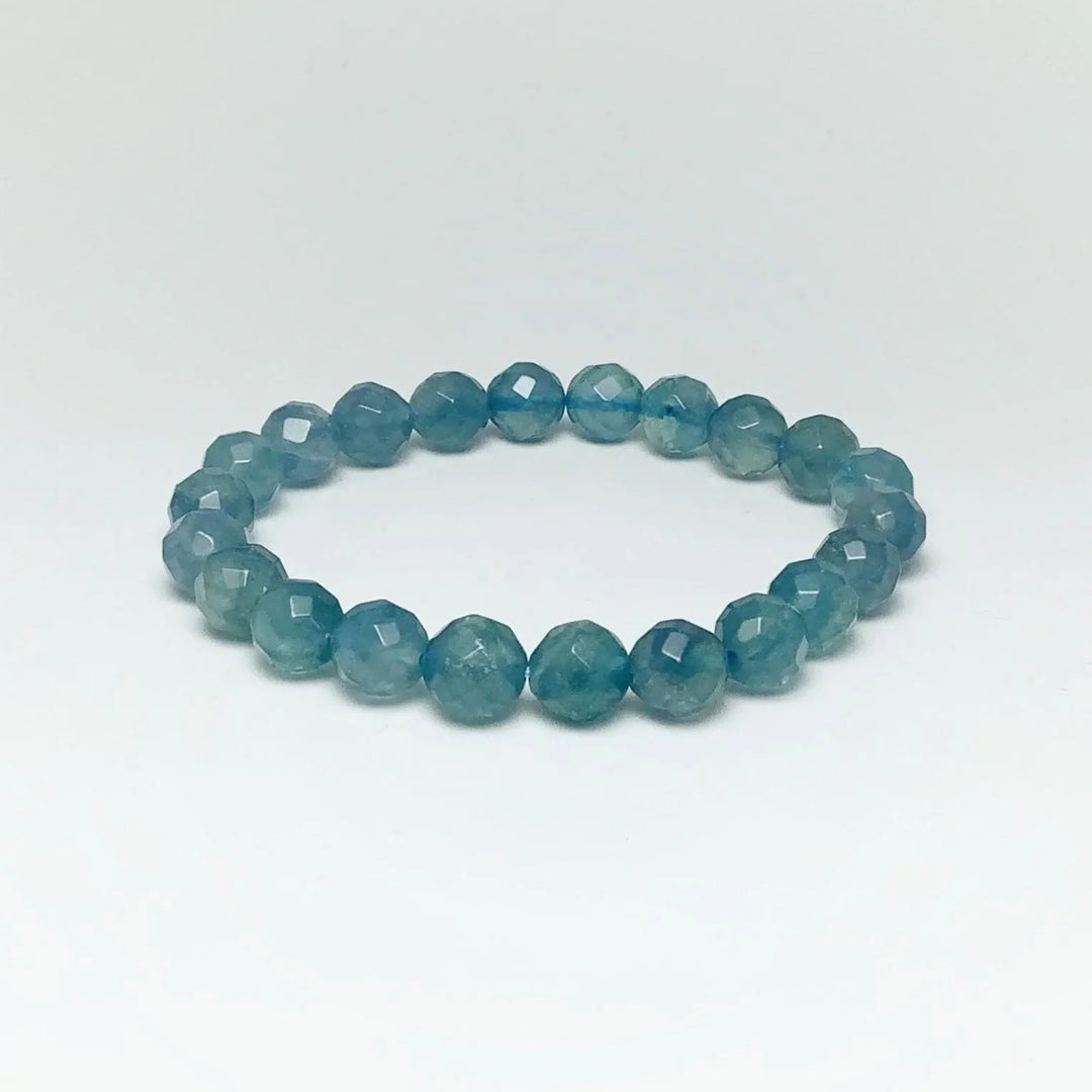 Blue Fluorite Faceted Beaded Bracelet