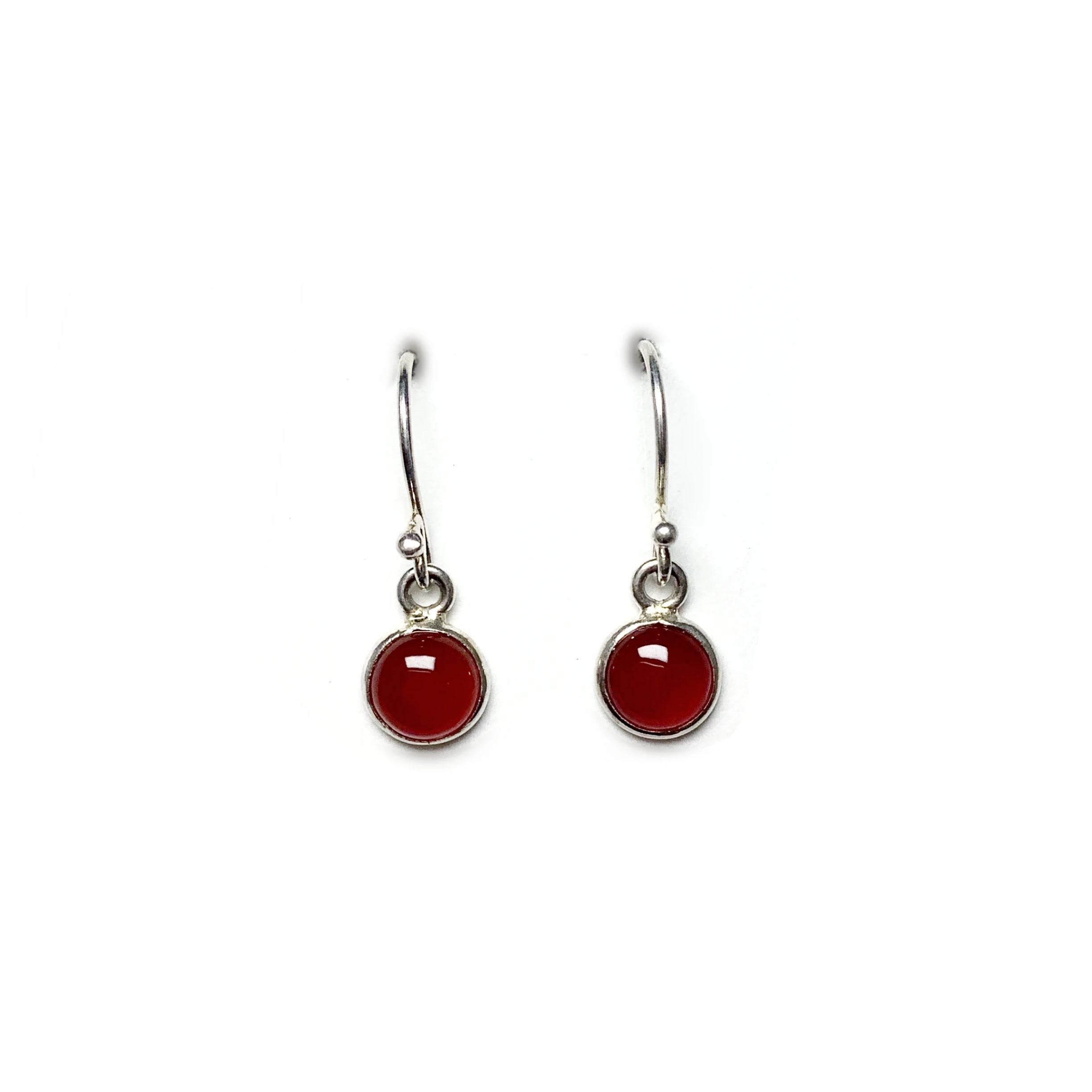 Carnelian Agate Dangle Earrings