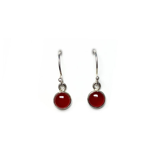 Carnelian Agate Dangle Earrings