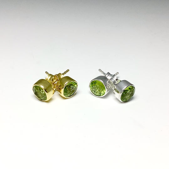 Peridot Stud Earrings