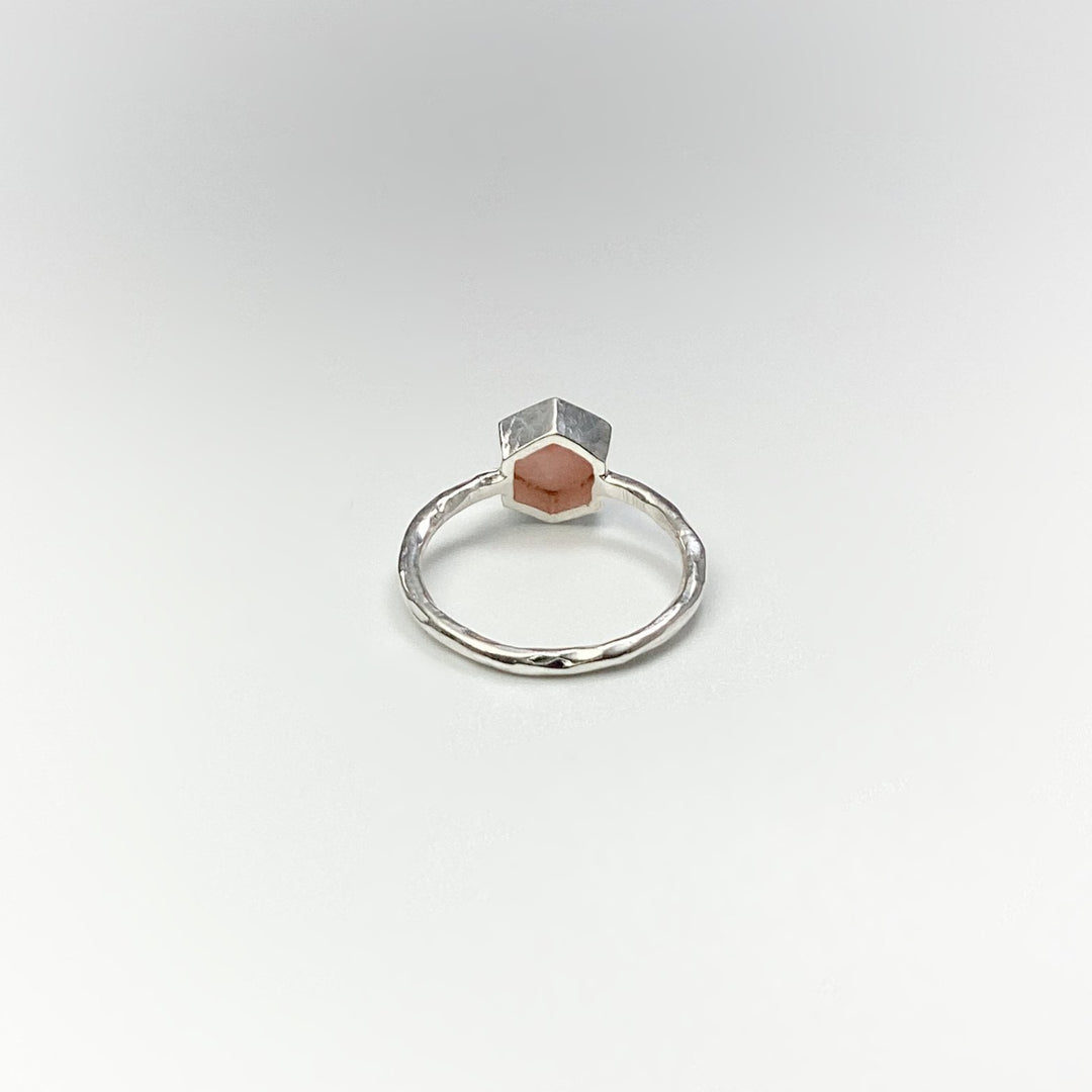 Pink Peruvian Opal Ring