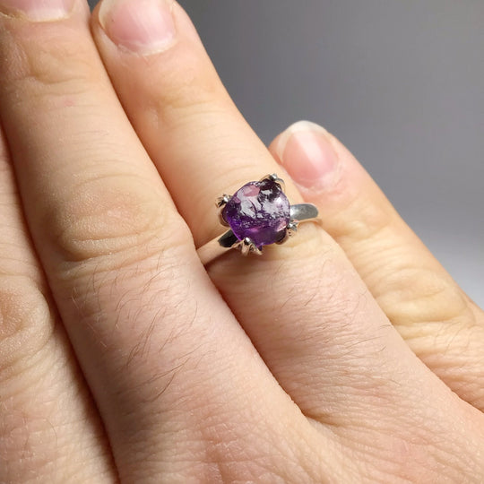 Raw Amethyst Ring