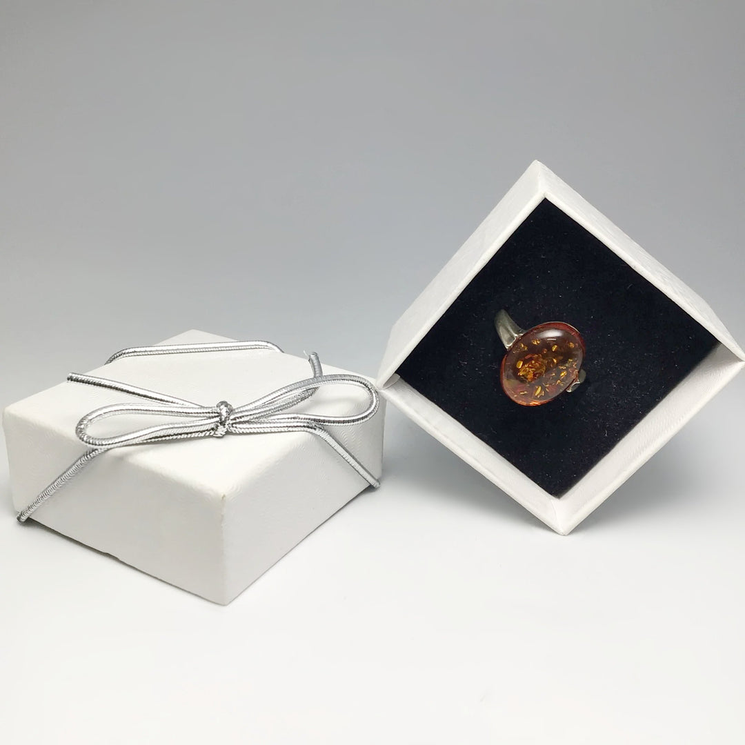 Cognac Amber Ring