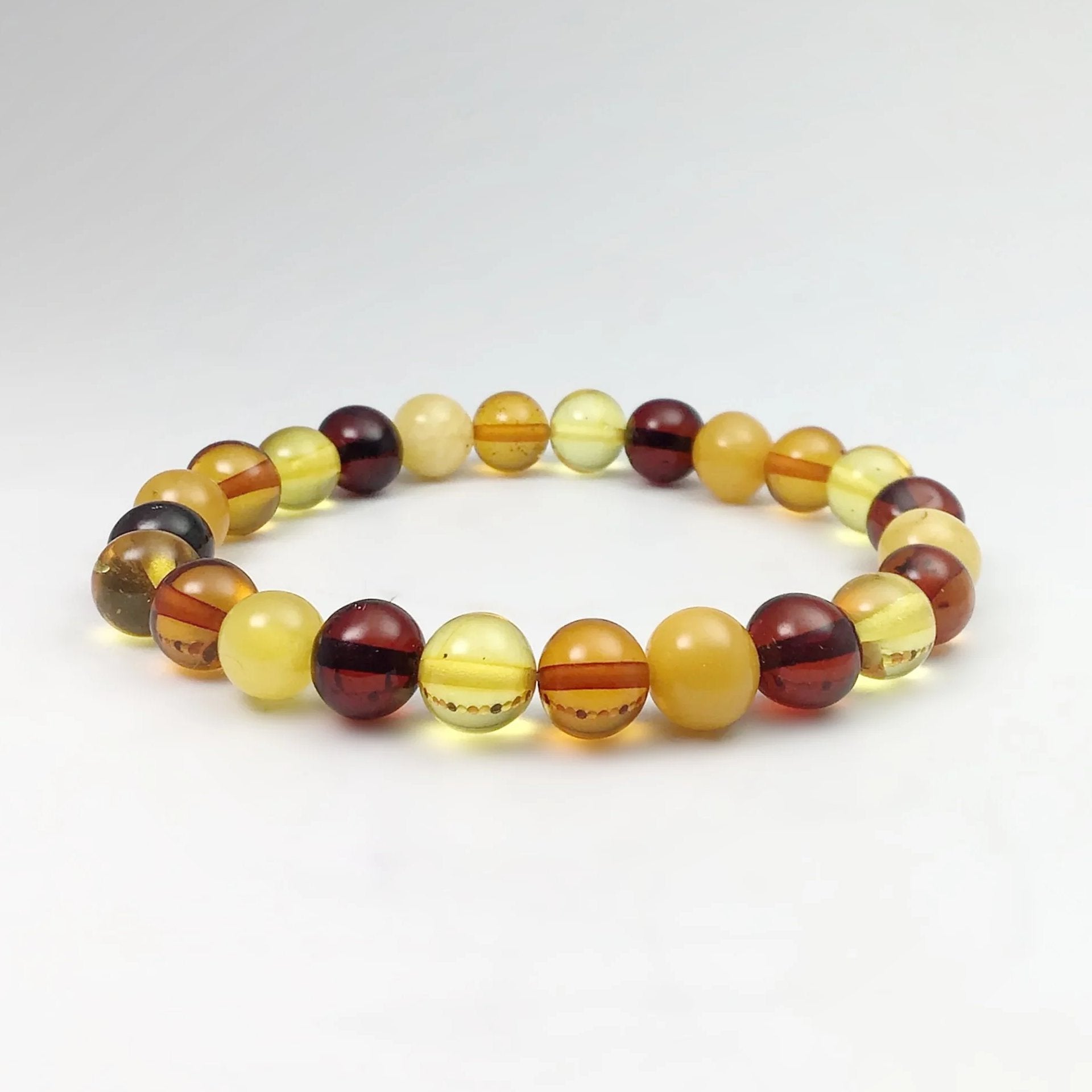 Mixed Amber Beaded Bracelet