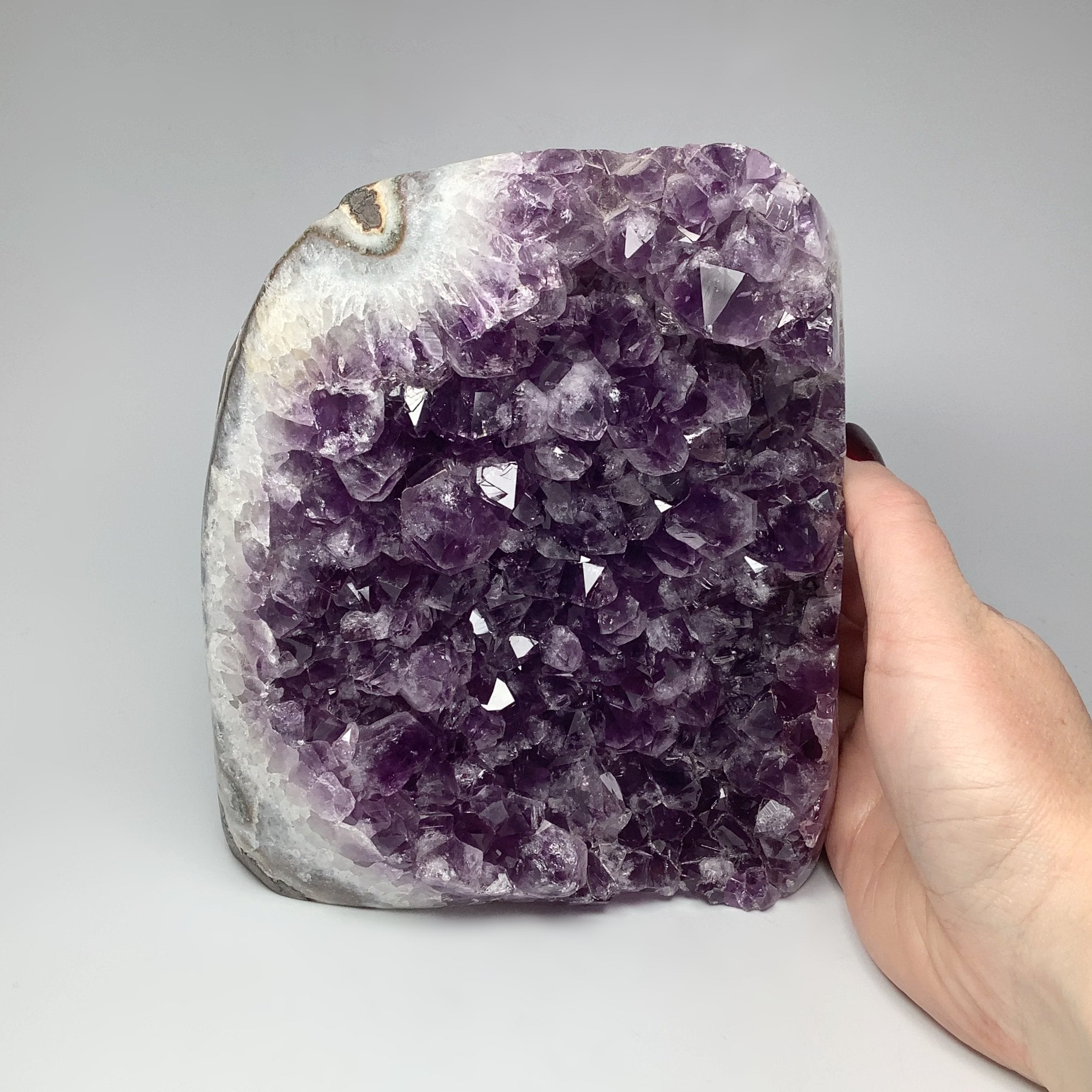 Amethyst Druze Cluster Large Stand Up