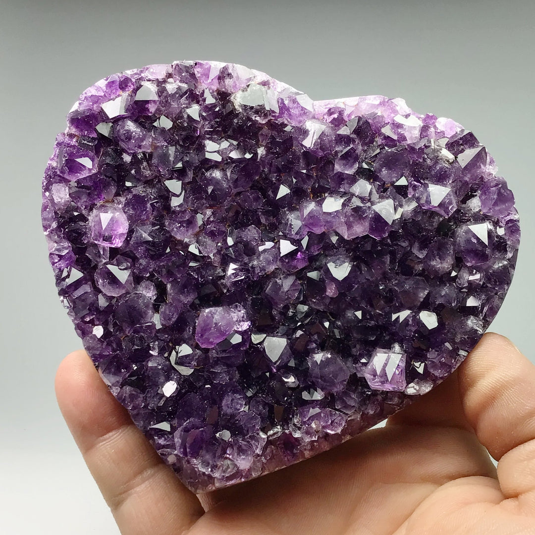 Amethyst Druze Cluster Heart