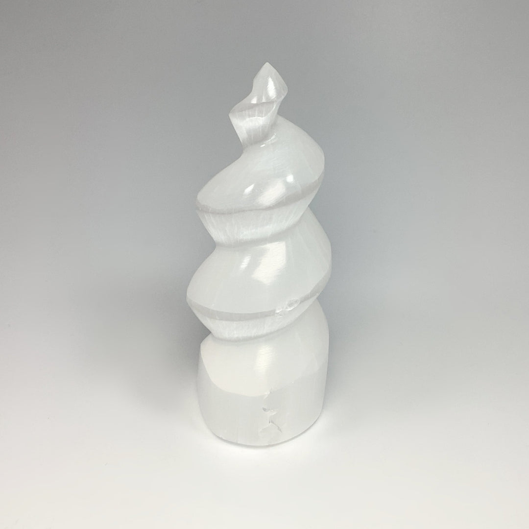 Selenite Spiral Carving