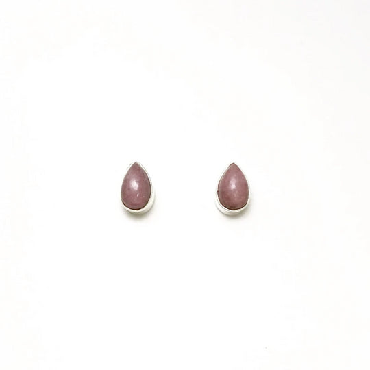 Rhodonite Stud Earrings