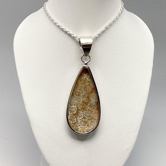 Fossilized Coral Pendant