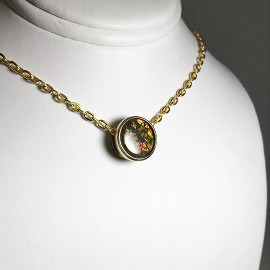 Alberta Ammolite 14K Gold Pendant