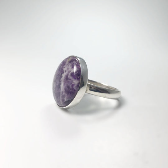 Chevron Amethyst Ring