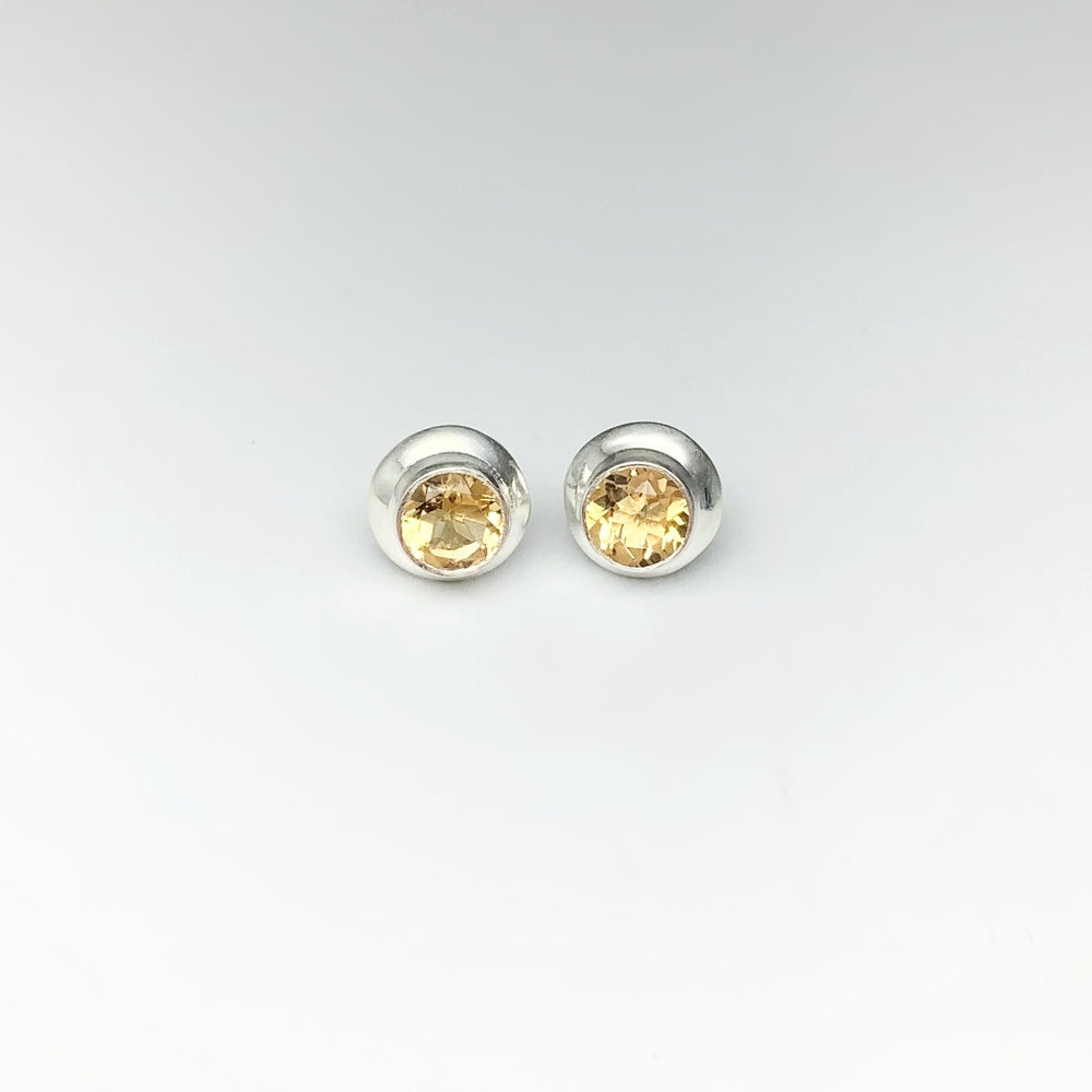 Citrine Stud Earrings