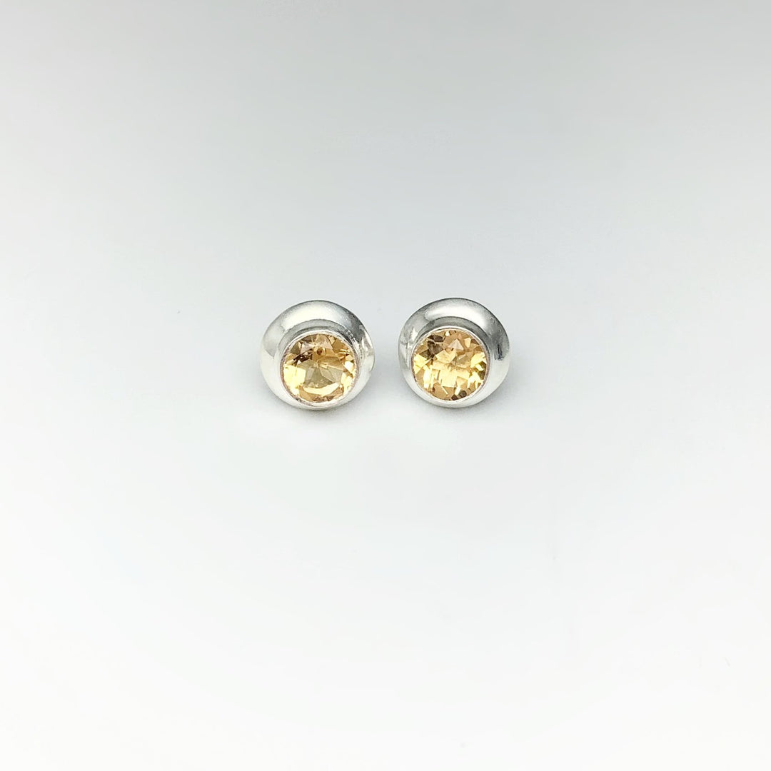 Citrine Stud Earrings